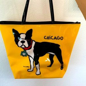 Marc Tetro Terrier Chicago vinyl tote